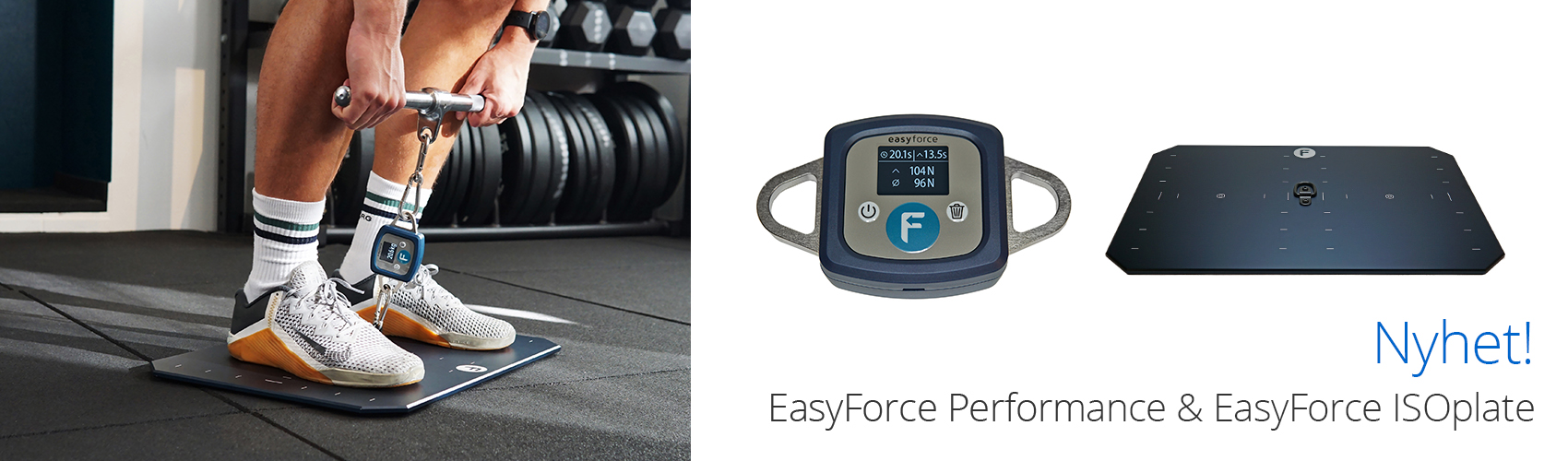 easyforce performance, easyforce easyplate, isometriske tester, digital dynamomater, fysioterapi, fysiopartner
